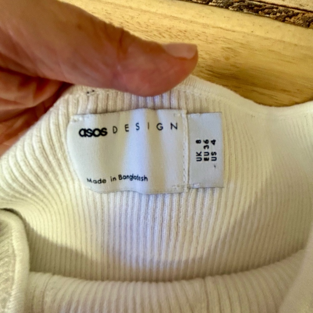 ASOS Strapless Ribbed Top - Picture 5 of 6